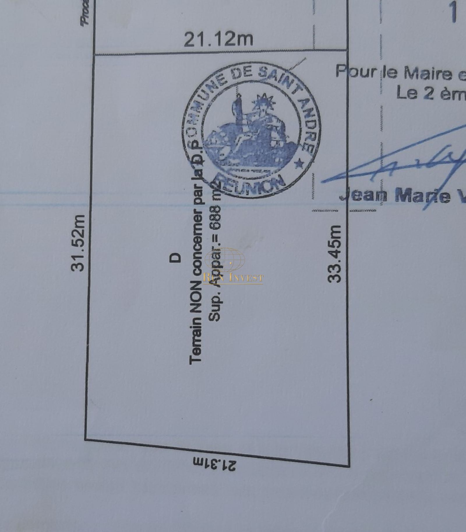 Image_3, Terrain, Saint-André, ref :4429