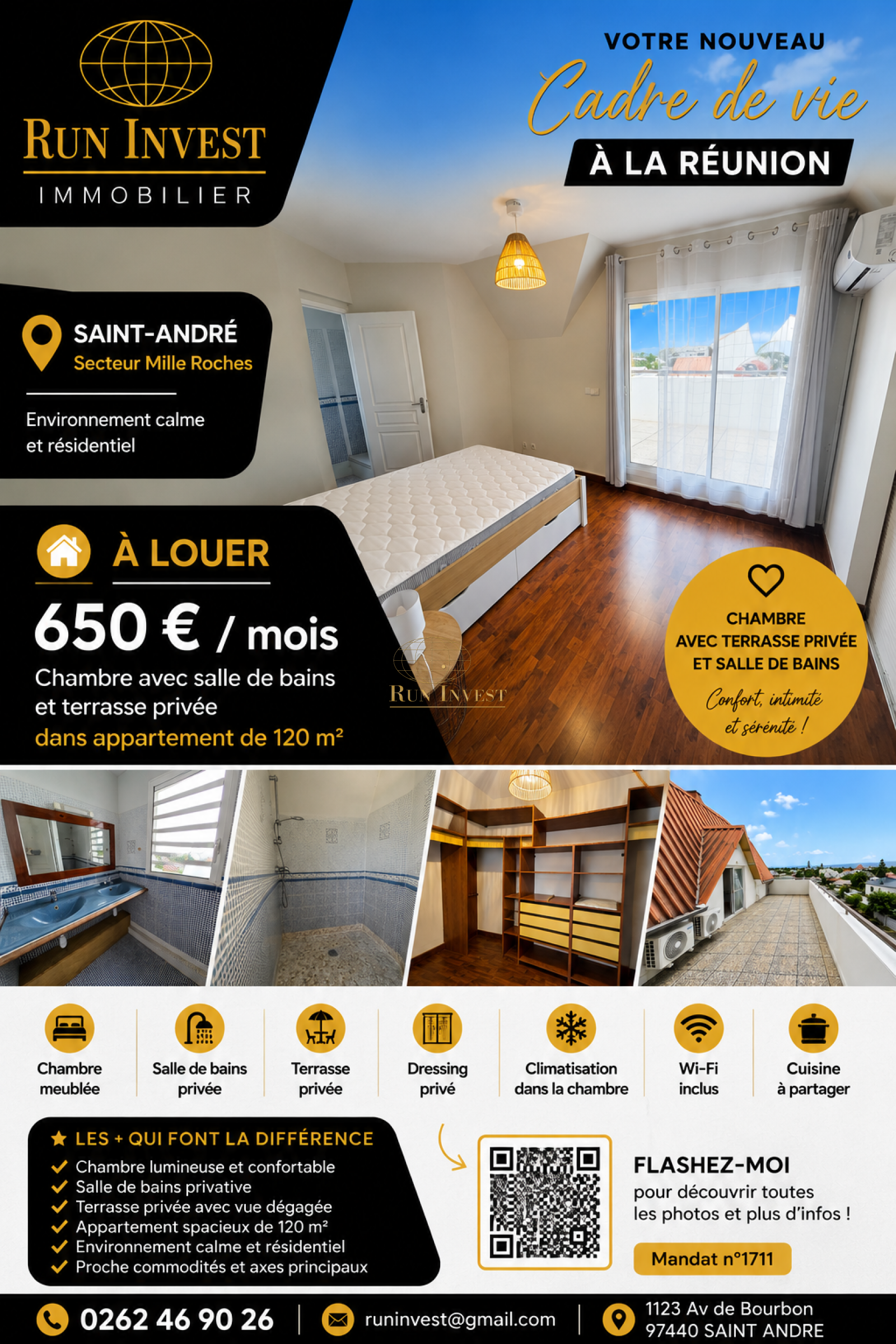 Image_8, Appartement, Saint-André, ref :GRUN3